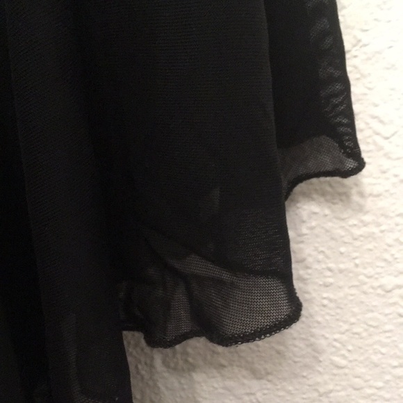 Black mesh dance skirt - Picture 4 of 7